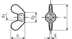 DIN 315 Wing Nuts Specifications