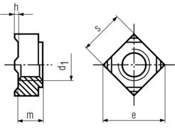DIN 928 Square Weld Nuts Specifications